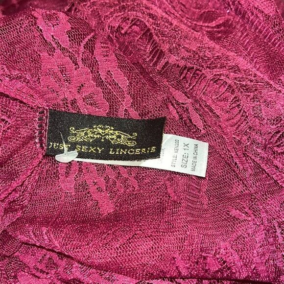 Ashley Stewart Sexy Lace Robe and Thong Set - Picture 12 of 13